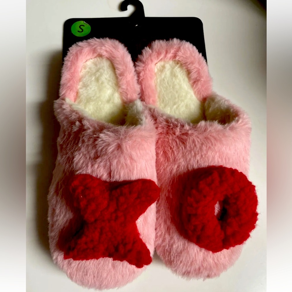 Faux Fur Ymi Pink Slippers Size 5-6 ( S)